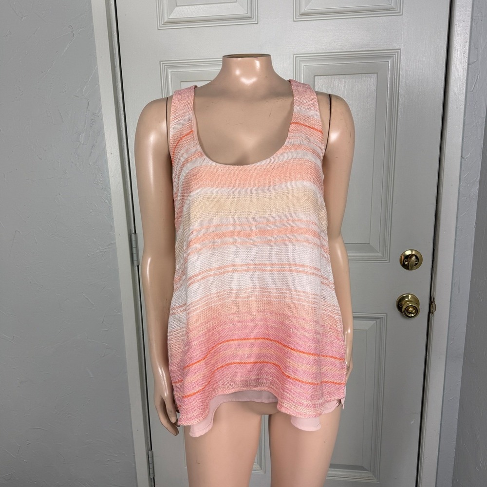 HATCH Women's Tank top S Mika Sunset Maternity Flowy Sleeveless Shirt Knit S3-1